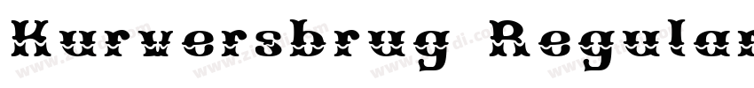 Kurversbrug Regular字体转换